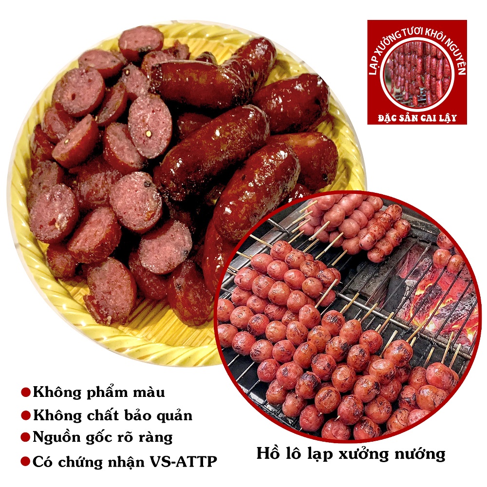 Lạp xưởng tươi, lạp xưởng hồ lô, lạp sườn bi 500gr