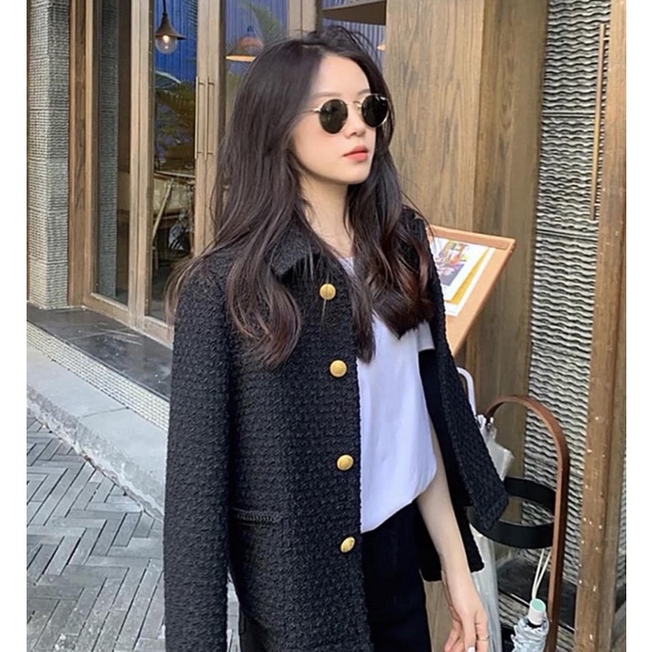 Áo dạ tweed 2 lớp Hàn Quốc siêu đẹp 🎊