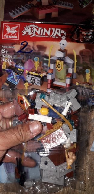 Combo 4 hộp Lego Ninjago Ngôi Đền thiêng 6204 trọn bộ