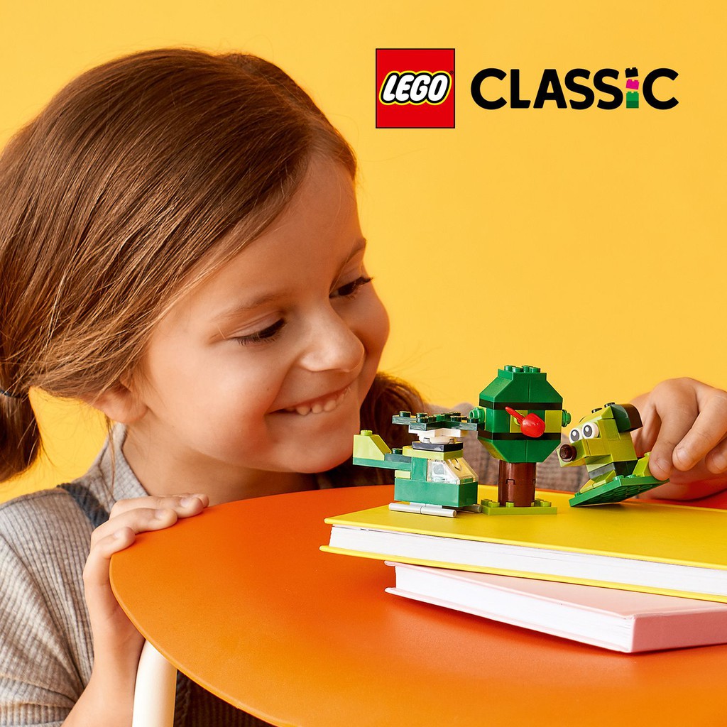 LEGO CLASSIC 11007 Hộp Lắp Ráp Sáng Tạo Xanh Lá ( 60 Chi tiết)