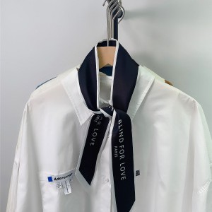 Dây ruy băng in chữ làm băng đô/ dây buộc tóc thời trang cho nữ