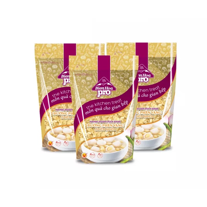 Combo 3 Đường Phèn Vàng Thiên Nhiên 500g _YOOSOO MALL