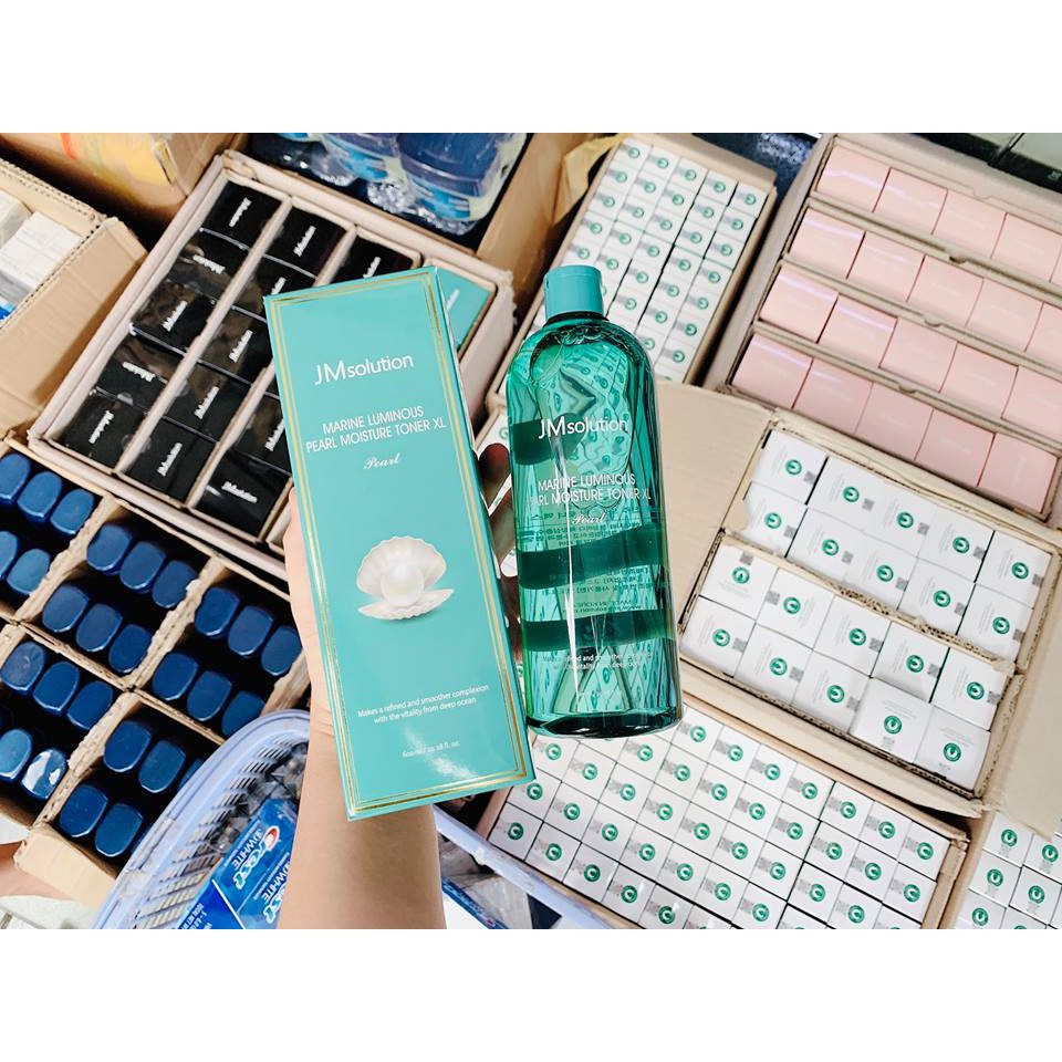 Nước Hoa hồng cân bằng JM solution marine luminous pearl deep moisture  toner XL pearl 600ml | BigBuy360 - bigbuy360.vn