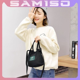 Túi tote vải canvas cỡ nhỏ đeo chéo trơn mềm đi học đẹp giá rẻ TT1