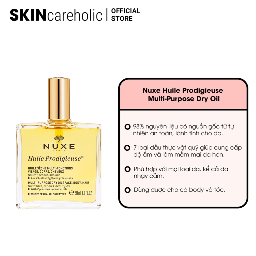 Dầu Dưỡng Nuxe Huile Prodigieuse Multi-Purpose Dry Oil