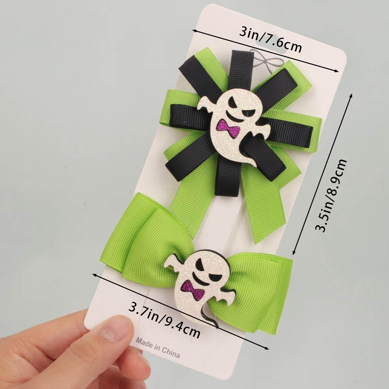 Set 2 / 3 Kẹp Tóc Hóa Trang Halloween Cho Bé Gái