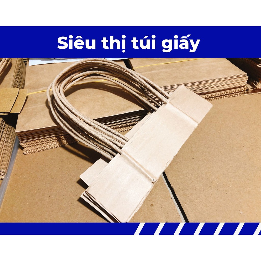 QUAI TÚI GIẤY KRAFT MÀU NÂU  KHÔNG PHẢI QUAI LY