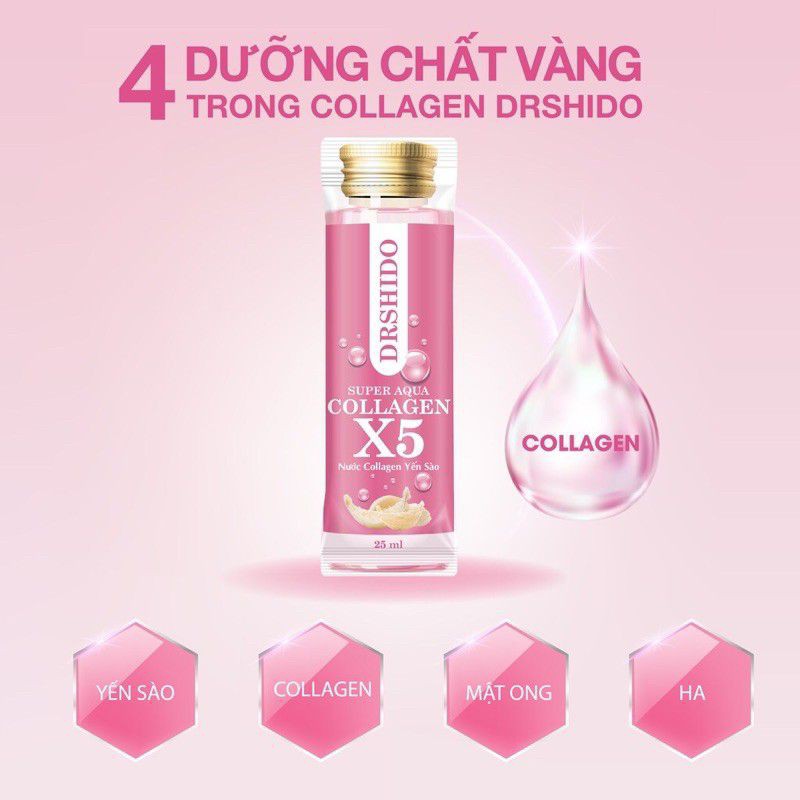 Super aqua collagen X5 nước collagen yến sào