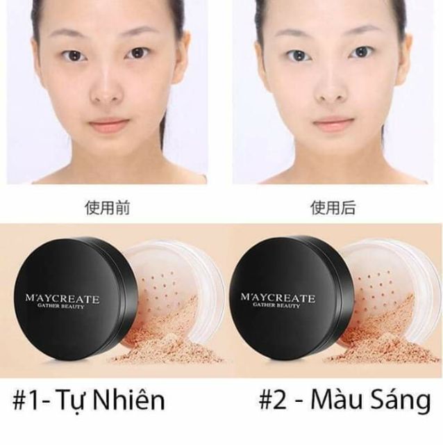 Phấn phủ che khuyết điểm kiềm dầu Maycreate | BigBuy360 - bigbuy360.vn
