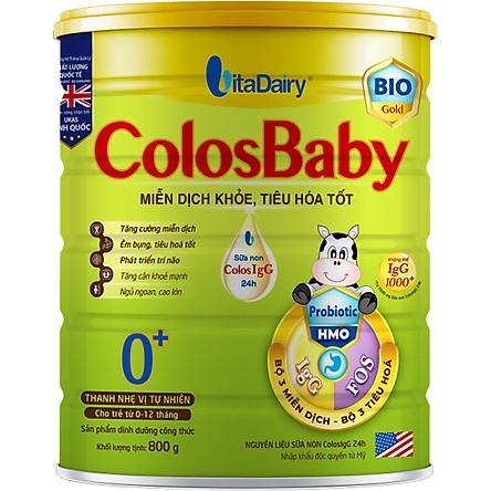 Sữa dinh dưỡngSữa colosbaby BIO số 0 + 1+ 2+. Bảo vệ hệ tiêu hoá của trẻ.