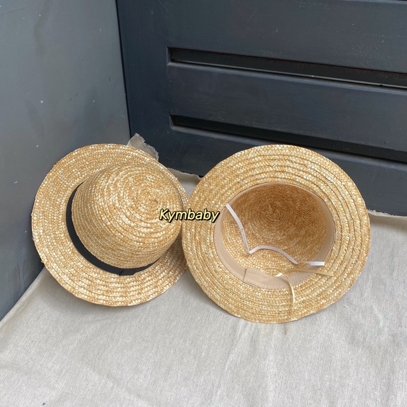 Mũ cói vành trung mùa hè cho bé từ 2-6 tuổi M785 (KÈM HỘP ĐỰNG SẢN PHẨM)