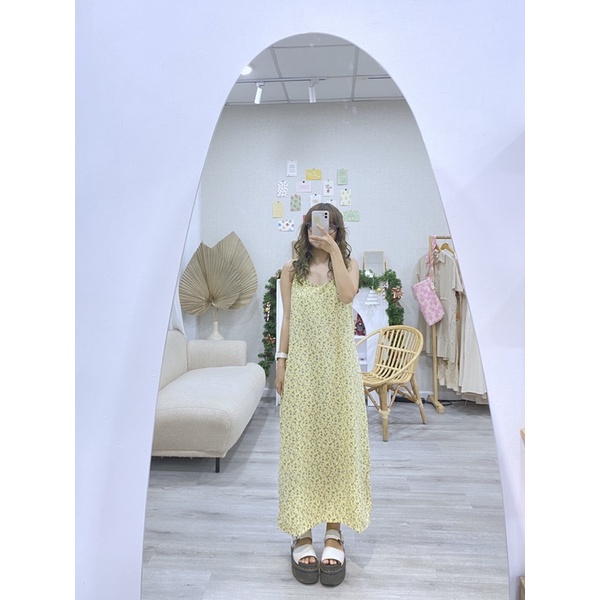 Little Yellow Dress - Đầm dây hoa vintage - Remmus.vn