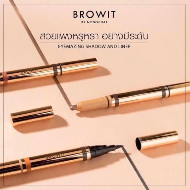 Bút kẻ mắt Browit 2in1 Eyemazing Shadow and liner Thái Lan