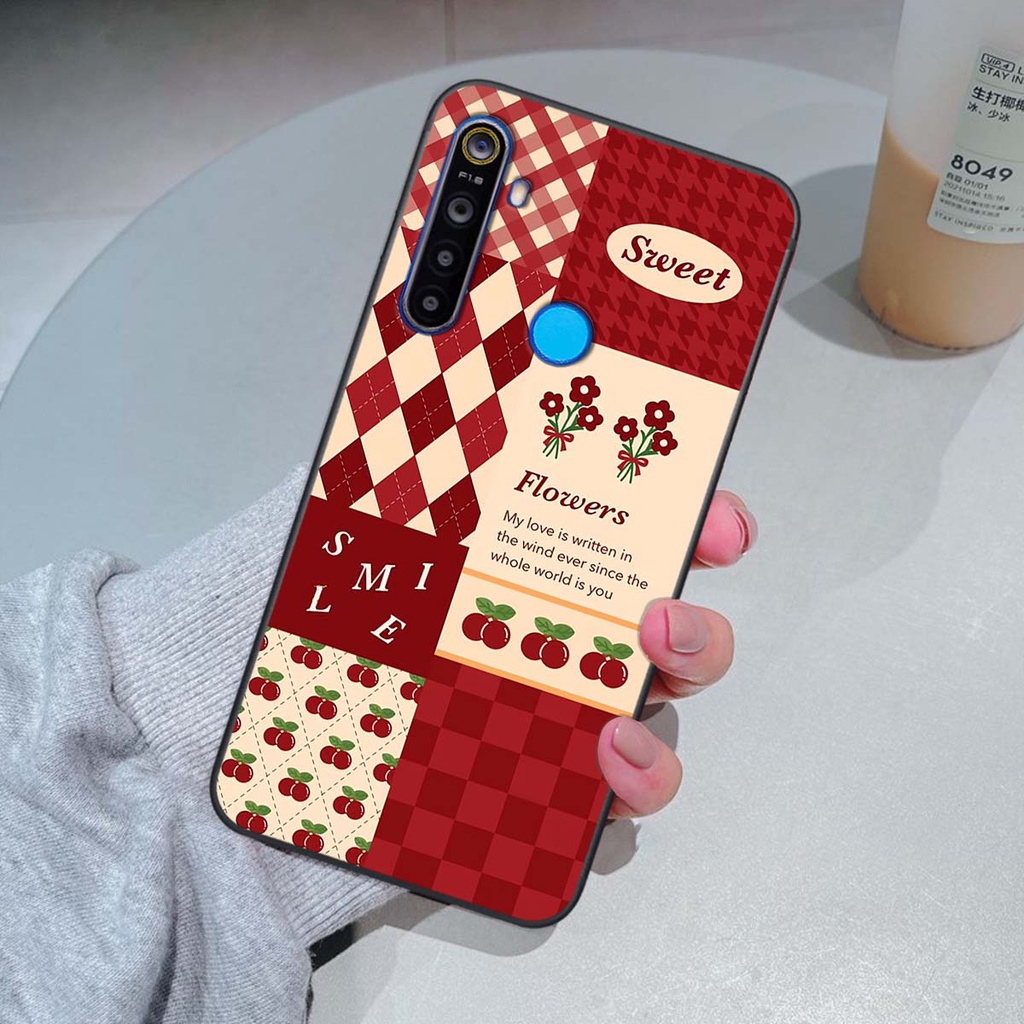 Ốp Realme 5 / 5 Pro / C3 họa tiết hoa, gấu thời trang, ốp dẻo bền đẹp