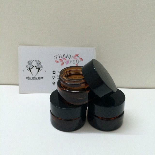 Hũ thuỷ tinh nâu 5ml