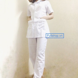 [Giá buôn] Bộ áo quần blouse nam nữ cộc tay chất Lon Nhật đẹp