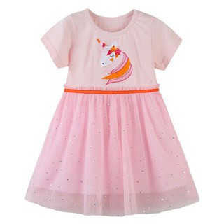 Đầm Luckycandy Cho Bé Gái Hình Ngựa Một Sừng Dễ Thương