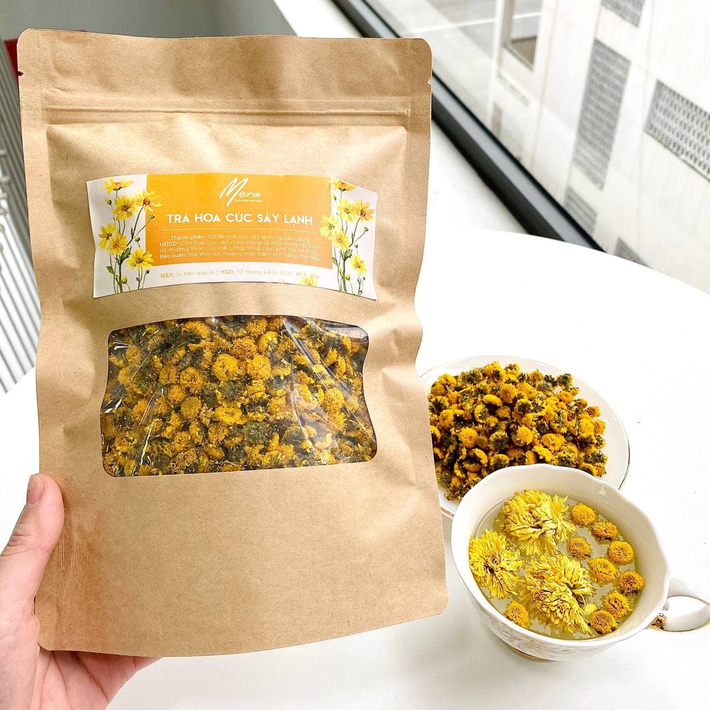 Trà hoa cúc sấy khô nguyên bông 100gr