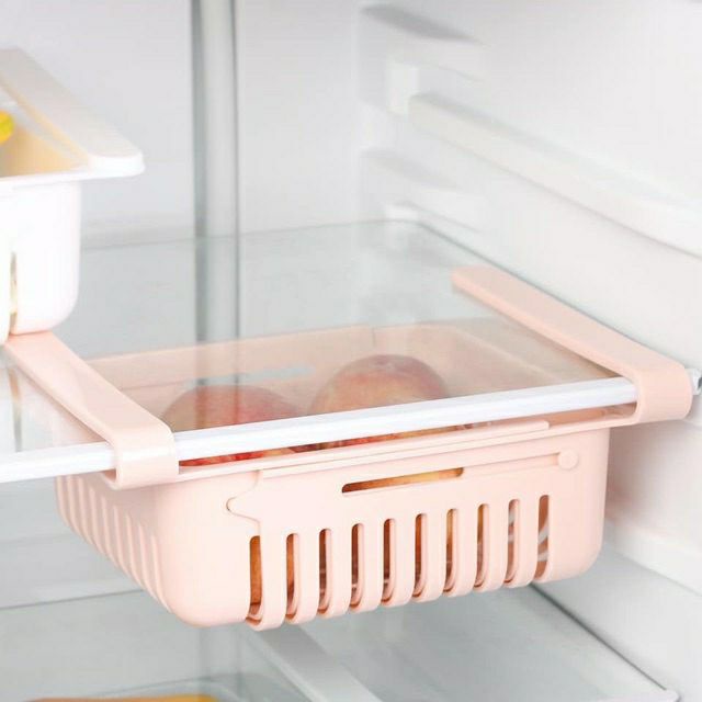 (𝗚𝗶𝗮́ 𝗦𝗶̉) Khay Rổ Nhựa Đa Năng Có Móc Gắn Dưới Ngăn Tủ Lạnh - Mặt Bàn để đồ Tiện dụng, Đa năng