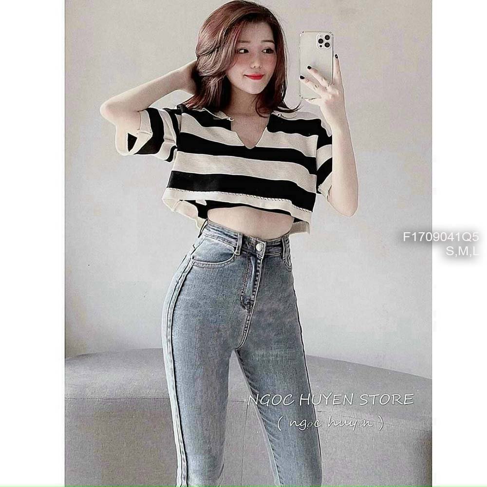 Quần jean dài ôm chít thân lưng cao tôn dáng hàng đẹp!