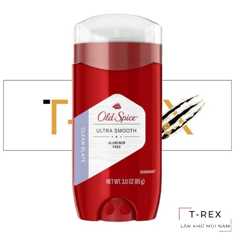 [FREESHIP] Lăn Khử Mùi Old Spice Ultra Smooth Clean Slate 85g - Dạng Sáp Xanh