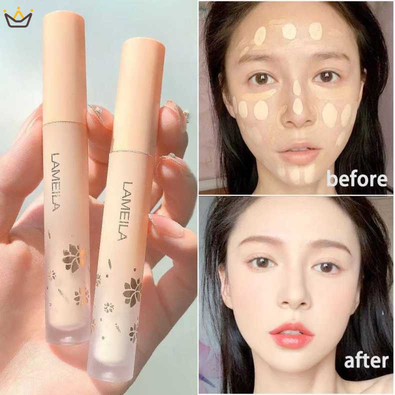 Kem Nền Dạng Lỏng Lamella Độ Bóng Cao Che Khuyết Điểm Dưỡng Ẩm Kiểm Soát Dầu Trang Điểm Nude Không Dễ Phai Màu