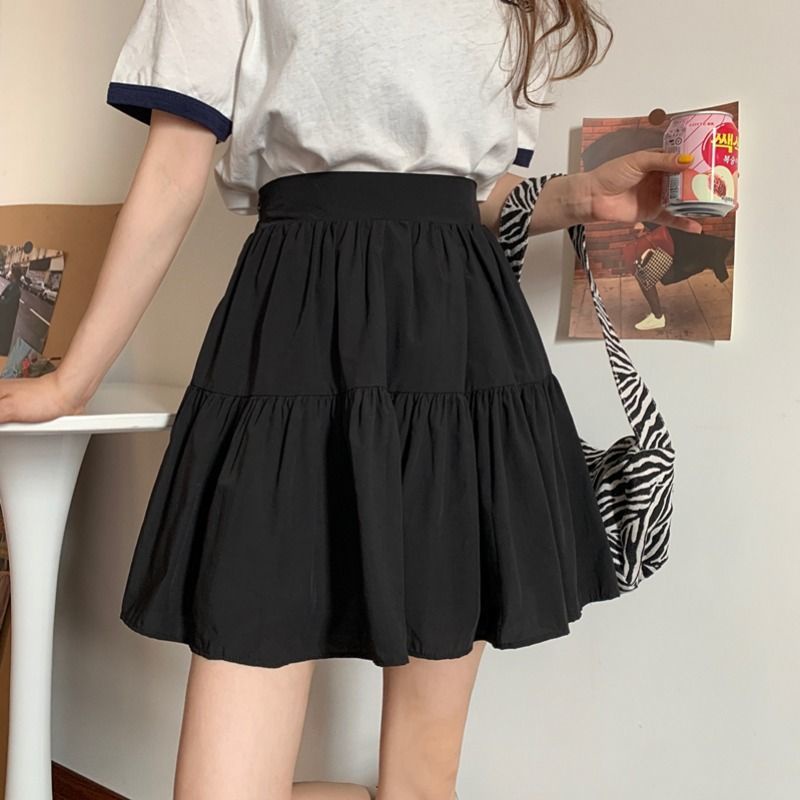 Chân Váy Chữ a Lưng Cao Dáng Ôm Màu Xanh Dương Chống Chói Thời Trang Mùa Hè Hàng Mới Cho Nữ