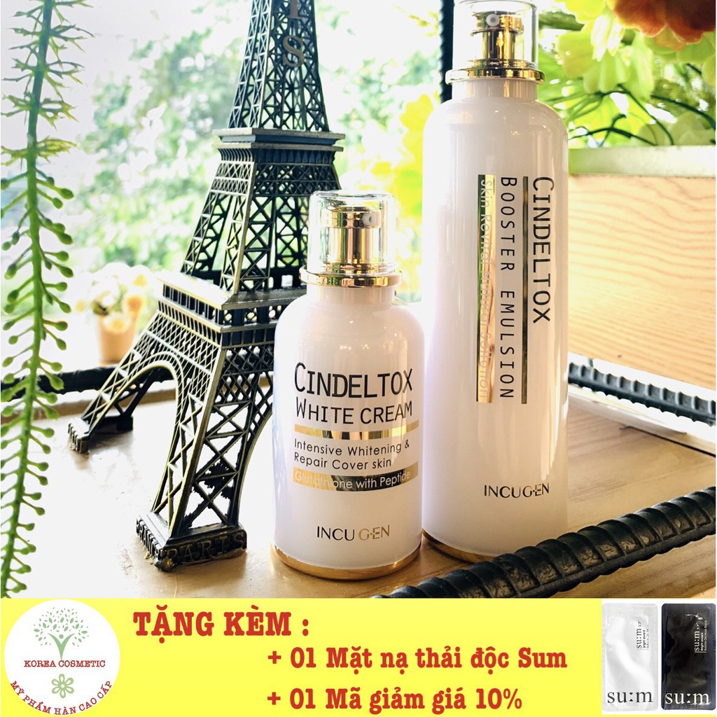 Bộ dưỡng Cindeltox / Kem truyền trắng- Nhũ tương Cindeltox / Bộ dưỡng trắng Cindeltox | BigBuy360 - bigbuy360.vn