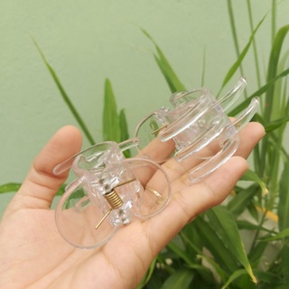 Kẹp tóc 5 răng tròn trong suốt (Loại 1)