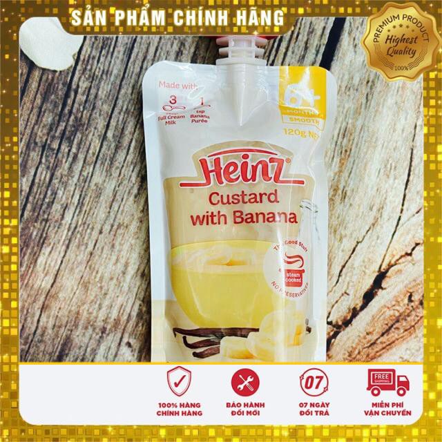 Váng Sữa Và Trái Cây HEINZ 120g ( DẠNG GÓI) 4/6m+