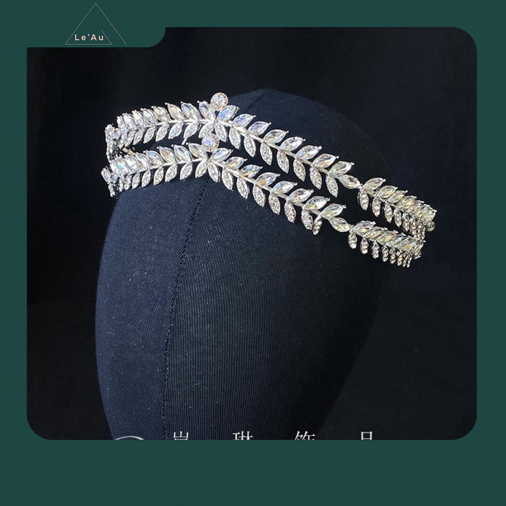 Bờm Tóc Đính Đá Đẹp Bờm Kẹp Tóc Thời Trang Sang Trọng Thích Hợp Cho Cô Dâu_Leau CD01