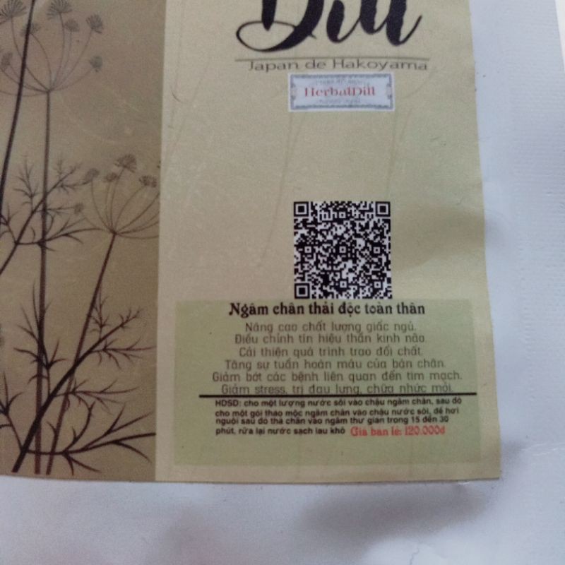 Ngâm chân thải độc tố HERBAL DILL