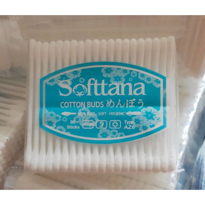 Bông tăm vệ sinh người lớn - trẻ em Softtana 60 que - 80 que - 100 que - UNIV