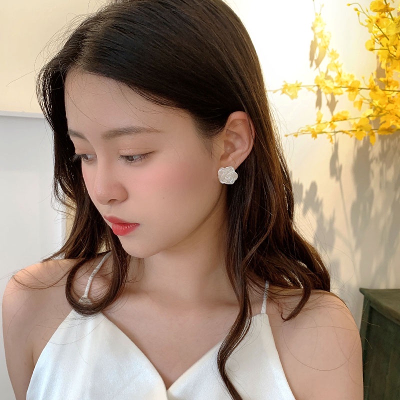 MOCHASHUBông tai hình hoa thời trang cổ điển cho nữ