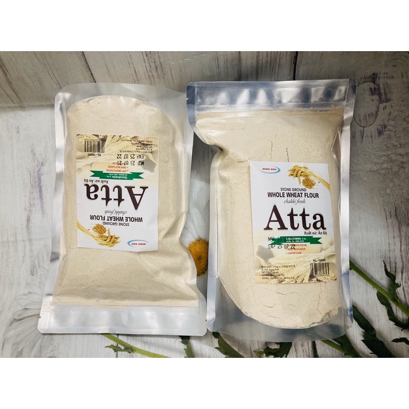 [Mã 1511FMCGSALE giảm 8% đơn 500K] 1kg bột mỳ nguyên cám Atta Rajdhani Ấn Độ