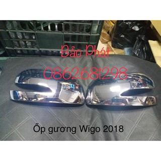 Bộ 2 ốp gương mạ crom xe toyota wigo đời 2018-2022