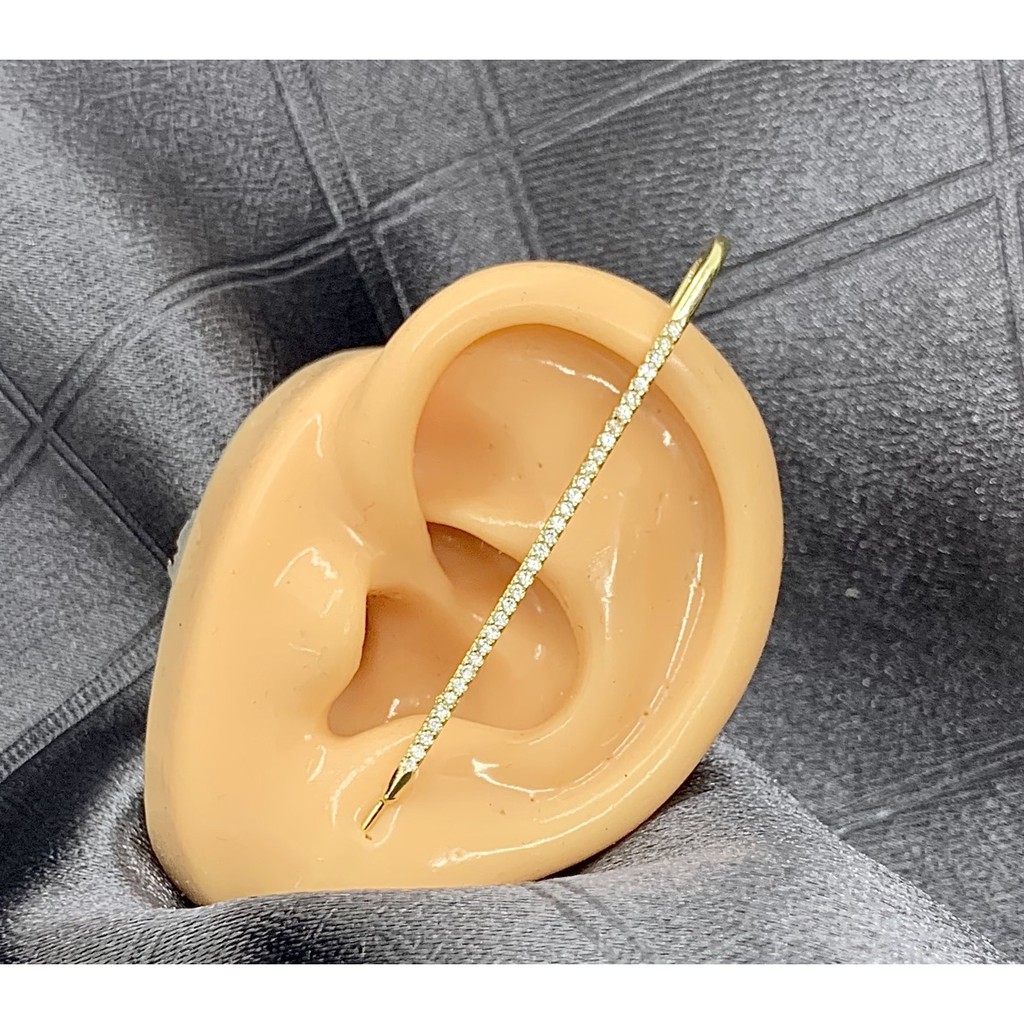 KHUYÊN TAI KẸP ĐÁ CÁ TÍNH HÀN QUỐC - KHUYÊN THÉP KO GỈ