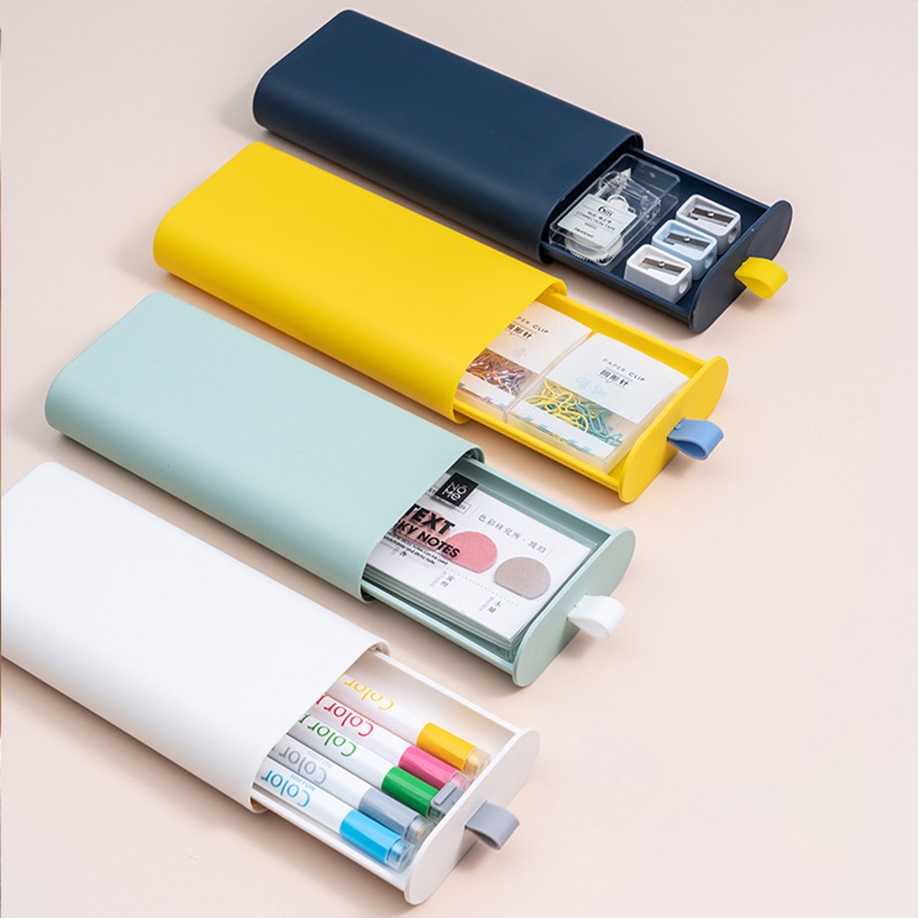 [Hàng mới về] Hộp đựng đồ đặt dưới bàn bằng nhựa tiện lợi cho nhà