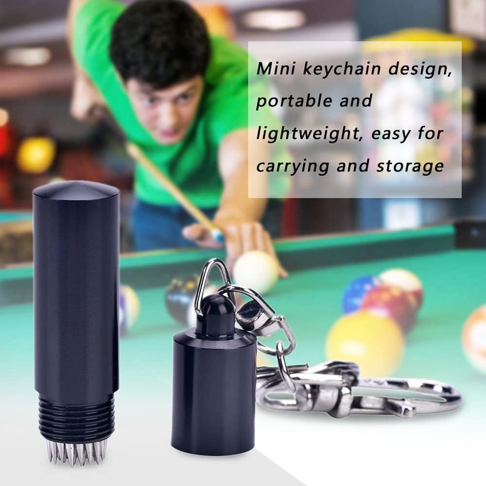 Dụng Cụ Sửa Chữa Đầu Cơ Bida DANILO Bằng Kim Loại Màu Đen Kèm Móc Khóa