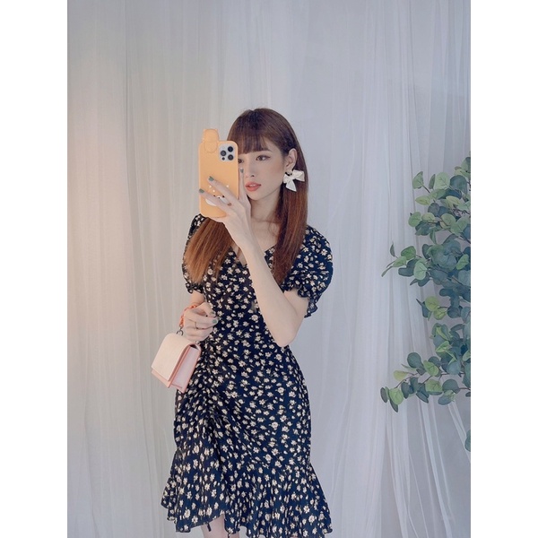 Đầm hoa dây rút hot