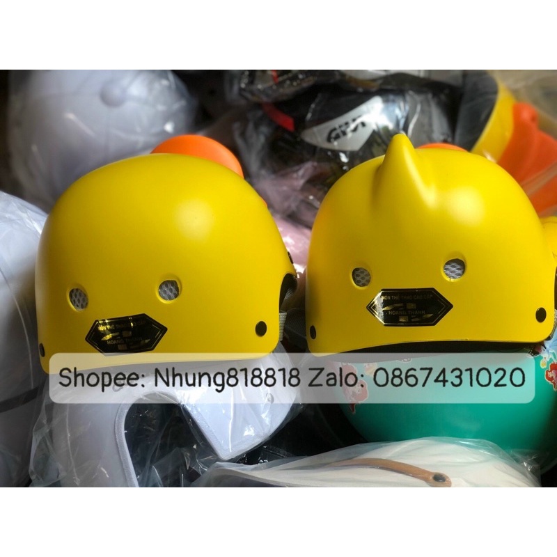 Mũ bảo hiểm vịt vàng B.Duck - Nón bảo hiểm vịt trẻ em và người lớn