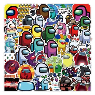 Sticker Among Us set 52 miếng chống thấm nước