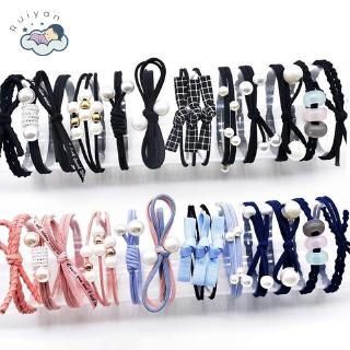 Set 12 dây buộc tóc kiểu dáng đơn giản cho nữ