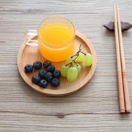 Đế lót ly hình tròn bằng gỗ sồi tùy chọn kích thước