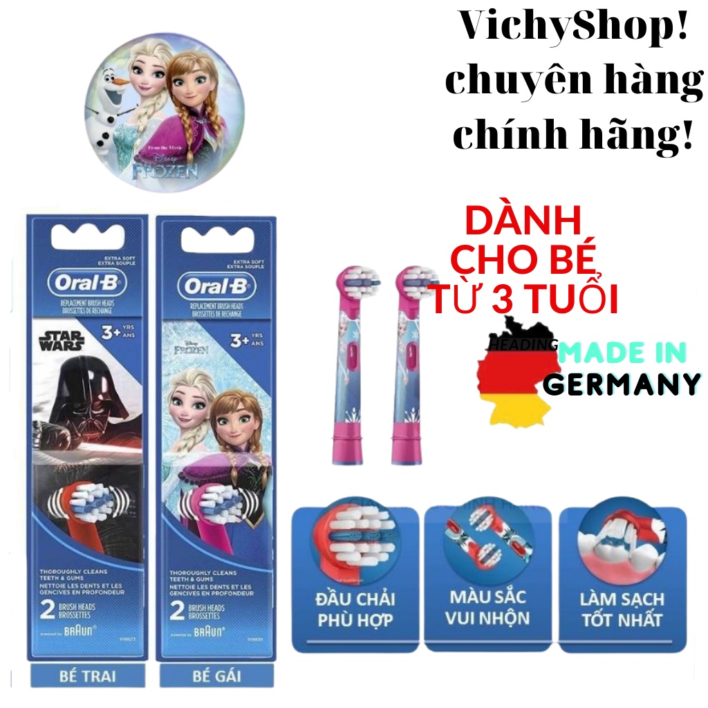 [Oral B] đầu bàn chải điện, đầu bàn chải oral b trẻ em,oral b,đầu bàn chải điện oral b, Đầu bàn chải