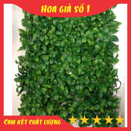 Cỏ Lá Chè, Thảm cỏ nhân tạo, nhựa giả size 60*40cm, trang trí tường, làm sự kiện