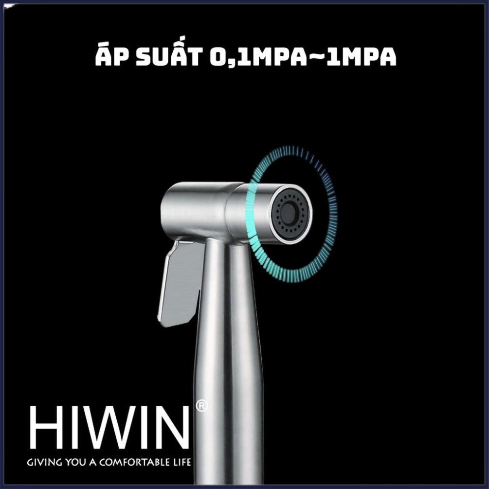 Bộ vòi xịt vệ sinh đa năng chất liệu inox 304 mặt xước mờ HIWIN PJF-2016