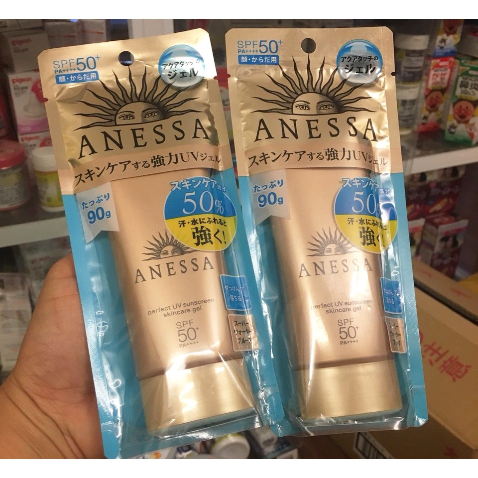 Kem Chống Nắng Anessa Perfect UV Sunscreen Skincare Shiseido Gel SPF50+/PA++++