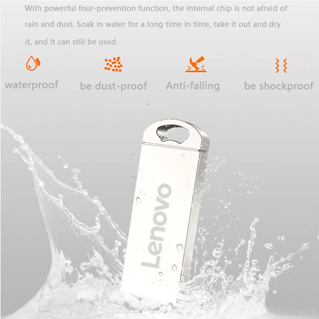 USB mini LENOVO bằng kim loại tốc độ cao 4/8/16/32/64GB cho máy tính