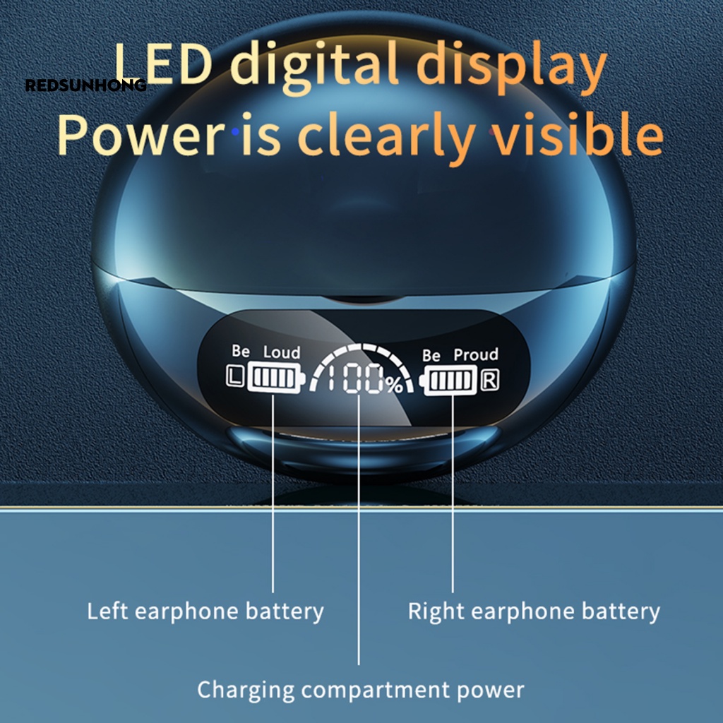 Tai Nghe Thể Thao Không Dây Bluetooth 5.2 Màn Hình Kỹ Thuật Số